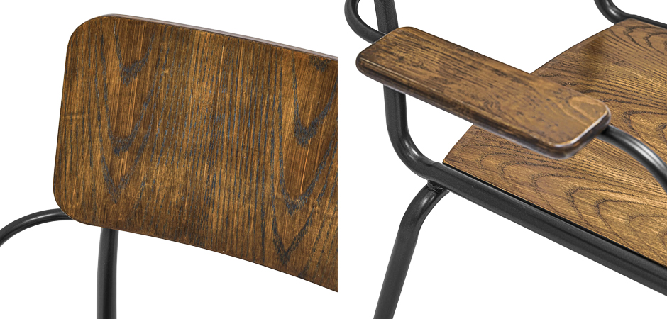 Стул с подлокотниками Joshua Loft Stool with armrests Стул с подлокотниками Joshua Loft Stool with armrests - Loft-Concept в Волгограде