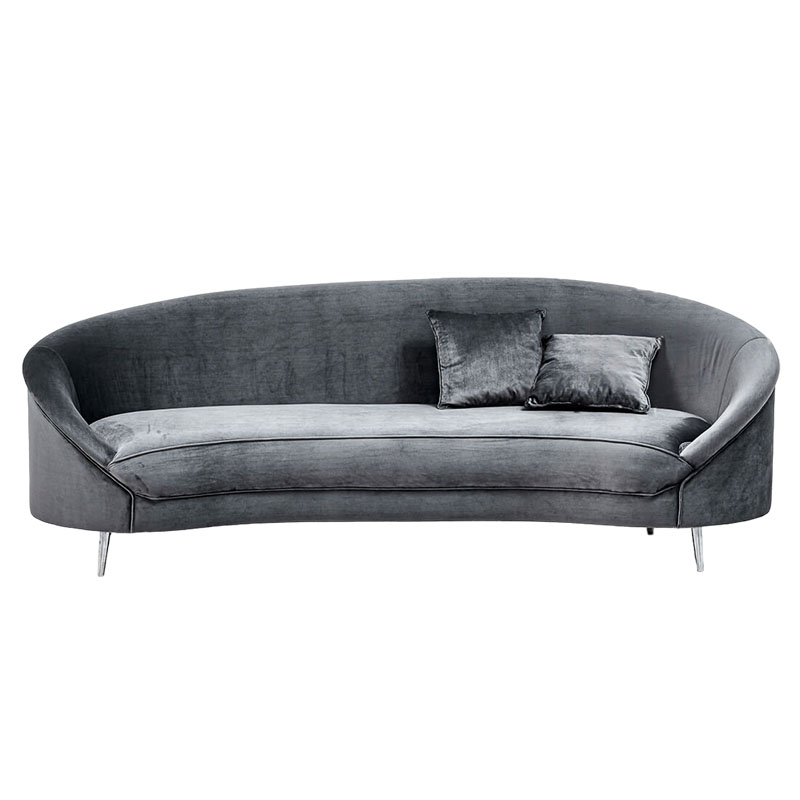 Диван с мягкой обивкой из ткани серый Ethan Sofa Серый Диван с мягкой обивкой из ткани серый Ethan Sofa Серый в Волгограде | Loft Concept