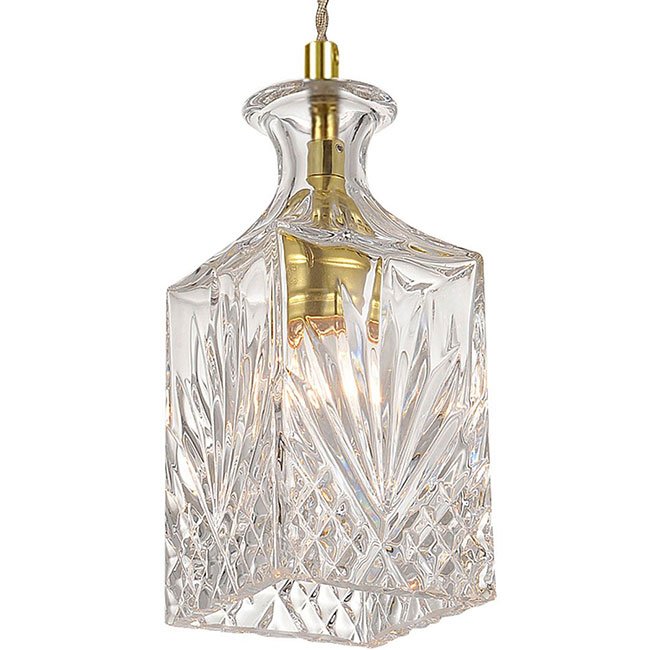Подвесной светильник lee broom DECANTERLIGHT pendant I Золотой Прозрачное Стекло в Волгограде | Loft Concept 