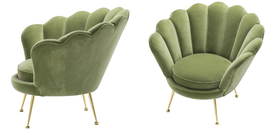Кресло Eichholtz Chair Trapezium Light Green Кресло Eichholtz Chair Trapezium Light Green - Loft-Concept в Волгограде