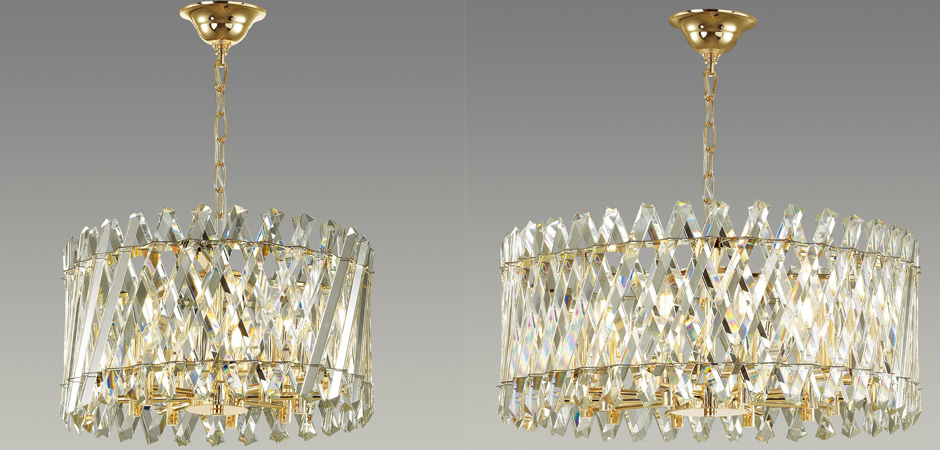 Люстра Crystal Crossed Stripes Gold Люстра Crystal Crossed Stripes Gold - Loft-Concept в Волгограде