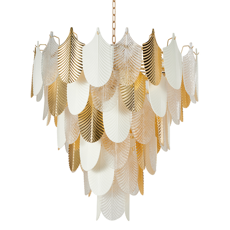 Люстра Abelia Chandelier 93 Золотой Белый Прозрачный Люстра Abelia Chandelier 93 Золотой Белый Прозрачный в Волгограде | Loft Concept
