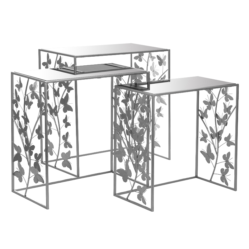 Консоль Silver Butterfly Triple Серебряный Консоль Silver Butterfly Triple Серебряный в Волгограде | Loft Concept