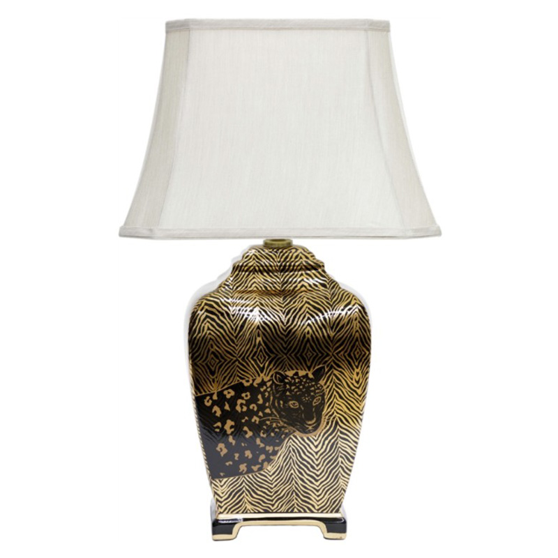 Настольная лампа Leopard Table lamp black and gold Черный Золотой Белый Настольная лампа Leopard Table lamp black and gold Черный Золотой Белый в Волгограде | Loft Concept