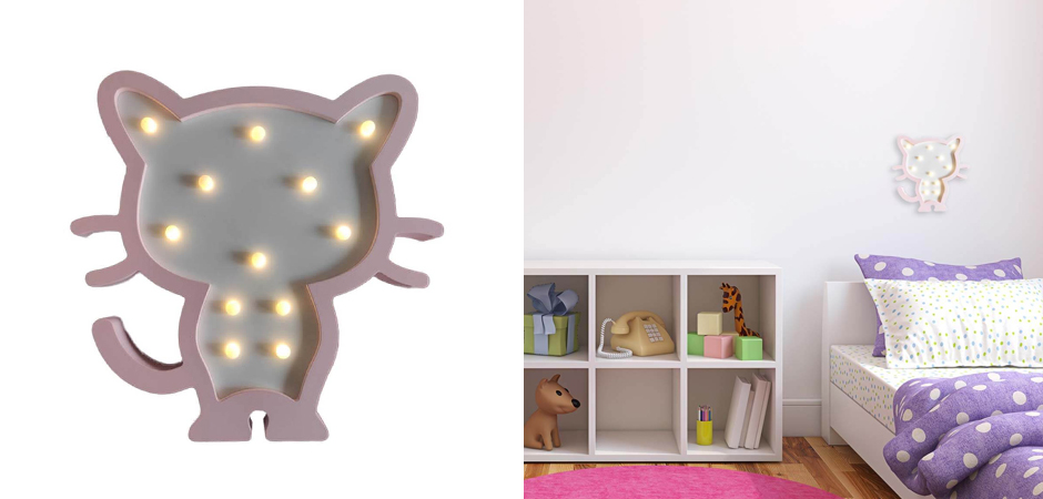 Детский ночник Розовый котенок Детский ночник Розовый котенок - Loft-Concept в Волгограде