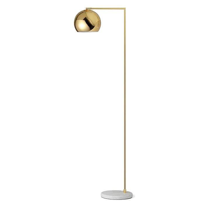 Торшер Brass Ball Белый Латунь Торшер Brass Ball Белый Латунь в Волгограде | Loft Concept
