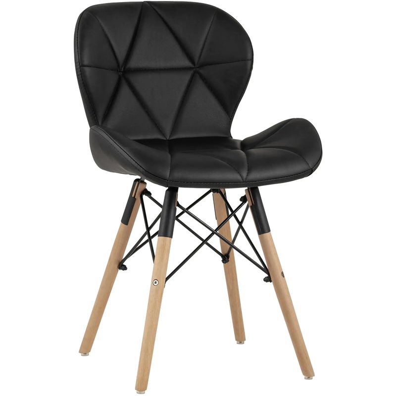 Стул Jeroen Chair Черная Экокожа Черный Древесина Стул Jeroen Chair Черная Экокожа Черный Древесина в Волгограде | Loft Concept