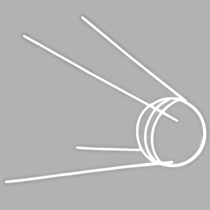 Неоновая настенная лампа Sputnik 1 Spacecraft Neon Wall Lamp Белый Прозрачный Неоновая настенная лампа Sputnik 1 Spacecraft Neon Wall Lamp Белый Прозрачный в Волгограде | Loft Concept