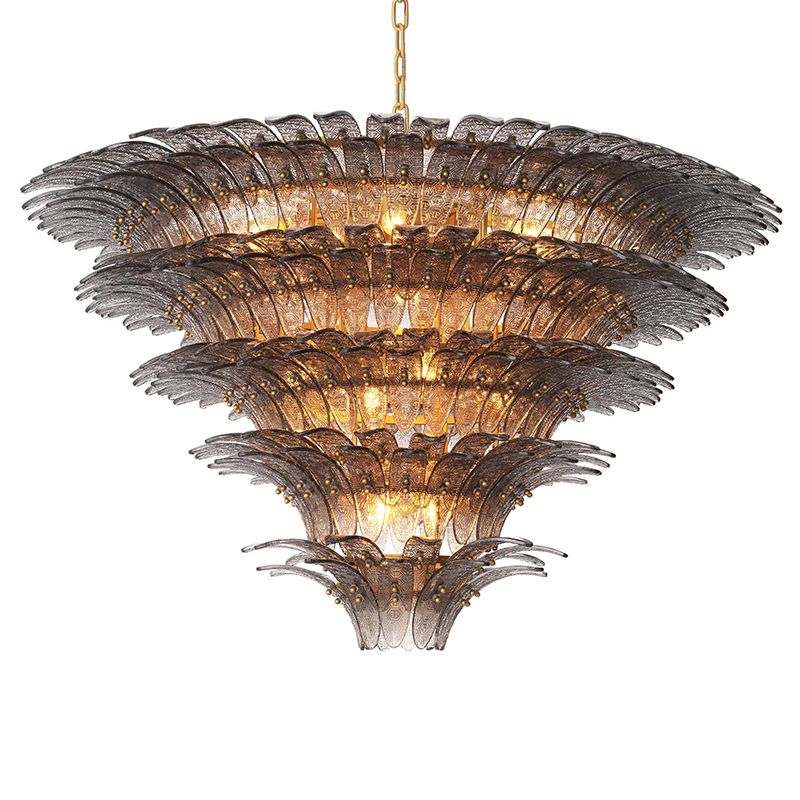Люстра Philipp Plein Chandelier Bel Air XL Латунь Серый Люстра Philipp Plein Chandelier Bel Air XL Латунь Серый в Волгограде | Loft Concept