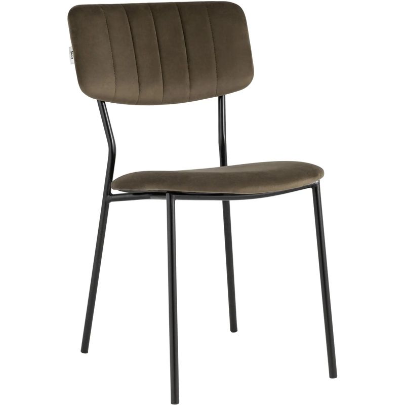 Стул Singer Chair без подлокотника Коричневый Велюр Коричневый Черный Стул Singer Chair без подлокотника Коричневый Велюр Коричневый Черный в Волгограде | Loft Concept