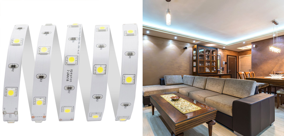 Комплект светодиодной ленты 7,2W/m 30LED/m 5050SMD холодный белый 5M Комплект светодиодной ленты 7,2W/m 30LED/m 5050SMD холодный белый 5M - Loft-Concept в Волгограде