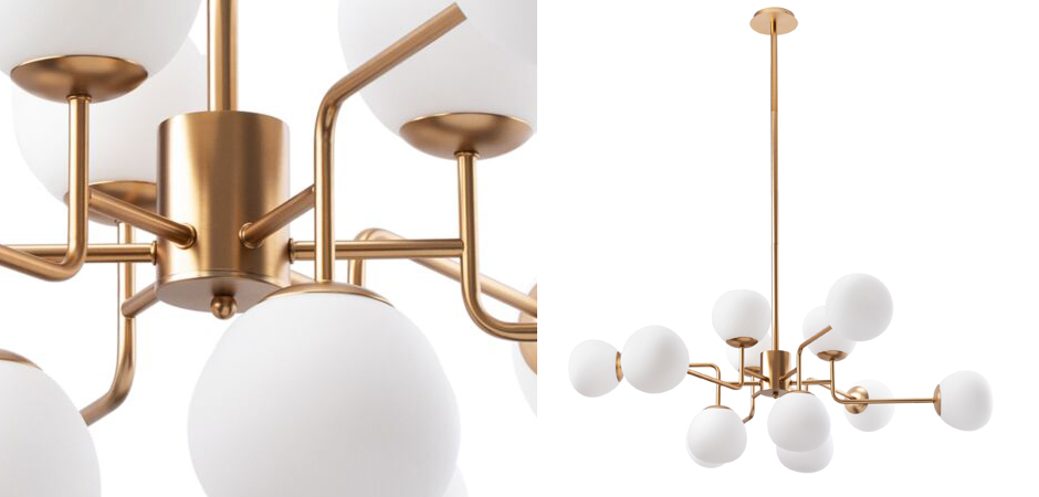 Люстра Tiepolo Ball Chandelier Gold 12 Люстра Tiepolo Ball Chandelier Gold 12 - Loft-Concept в Волгограде