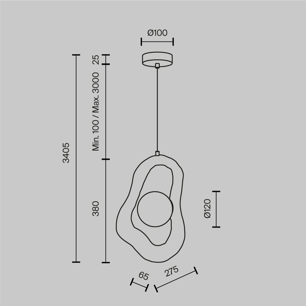 Подвесной светильник Opus в Волгограде