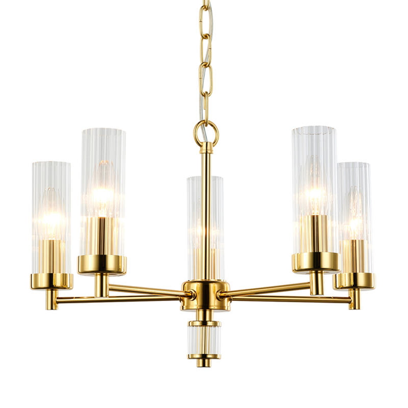 Люстра Jeanette Chandelier Gold 46 Глянцевое золото Прозрачный Люстра Jeanette Chandelier Gold 46 Глянцевое золото Прозрачный в Волгограде | Loft Concept