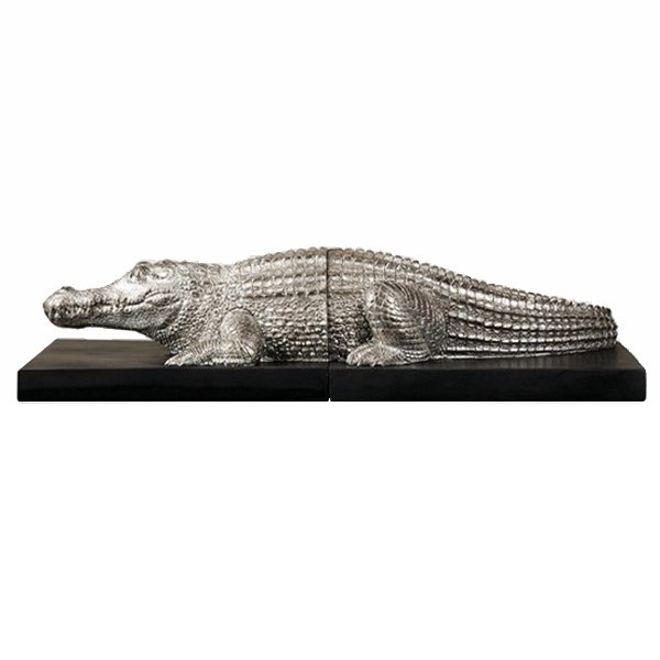 Держатель книг крокодил Crocodile Серебряный Держатель книг крокодил Crocodile Серебряный в Волгограде | Loft Concept