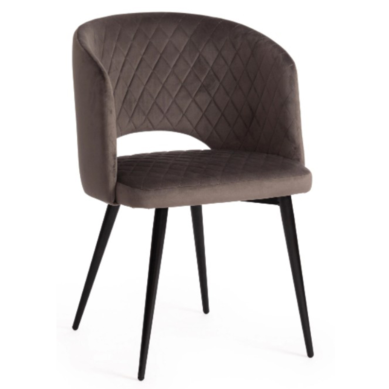 Стул Janice Grey Chair Серый (Gray) Черный Стул Janice Grey Chair Серый (Gray) Черный в Волгограде | Loft Concept
