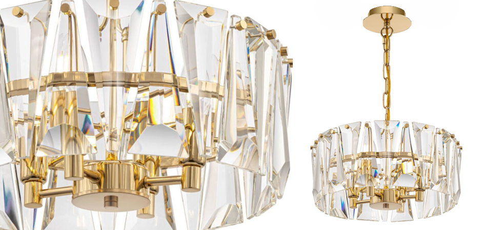 Люстра Ruby Crystal Chandelier Gold 38 Люстра Ruby Crystal Chandelier Gold 38 - Loft-Concept в Волгограде