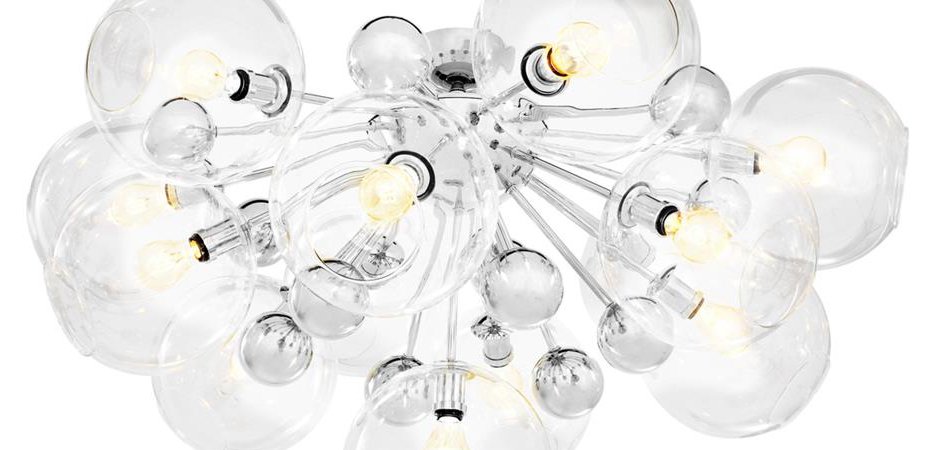 Потолочный светильник Eichholtz Ceiling Lamp Soleil Nickel Потолочный светильник Eichholtz Ceiling Lamp Soleil Nickel - Loft-Concept в Волгограде
