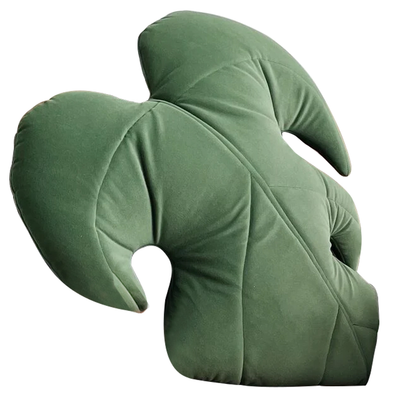 Декоративная подушка Botanical Cushion Monstera Зеленый Декоративная подушка Botanical Cushion Monstera Зеленый в Волгограде | Loft Concept