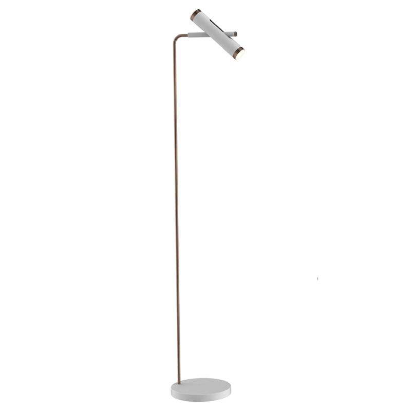 Торшер Rainer Floor Lamp white Белый Золотой Торшер Rainer Floor Lamp white Белый Золотой в Волгограде | Loft Concept