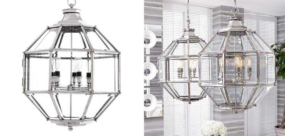 Люстра Lantern Owen Nickel L - Loft-Concept в Волгограде