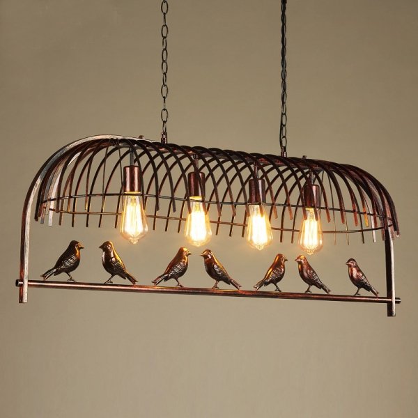 Люстра Bird Trough Pendant Коричневый Люстра Bird Trough Pendant Коричневый в Волгограде | Loft Concept
