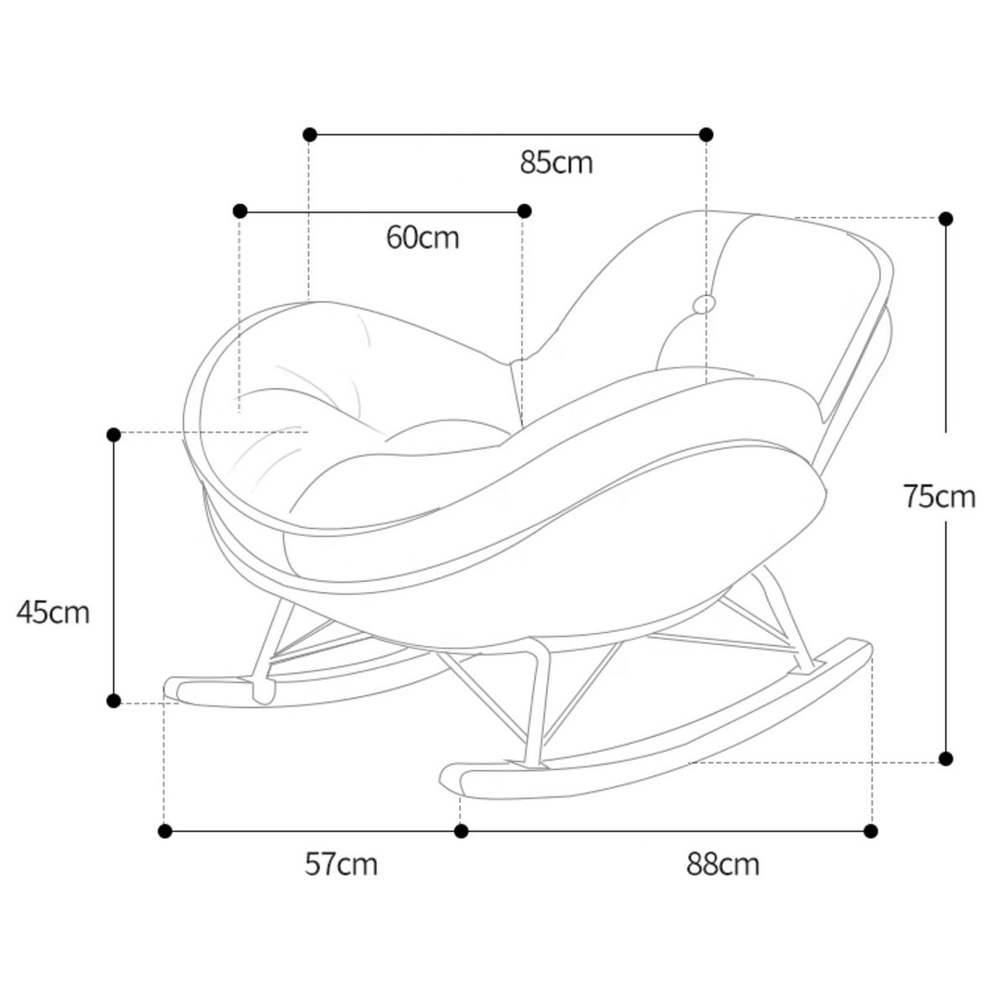 Кресло-качалка Rocking Soft Chair Кресло-качалка Rocking Soft Chair в Волгограде