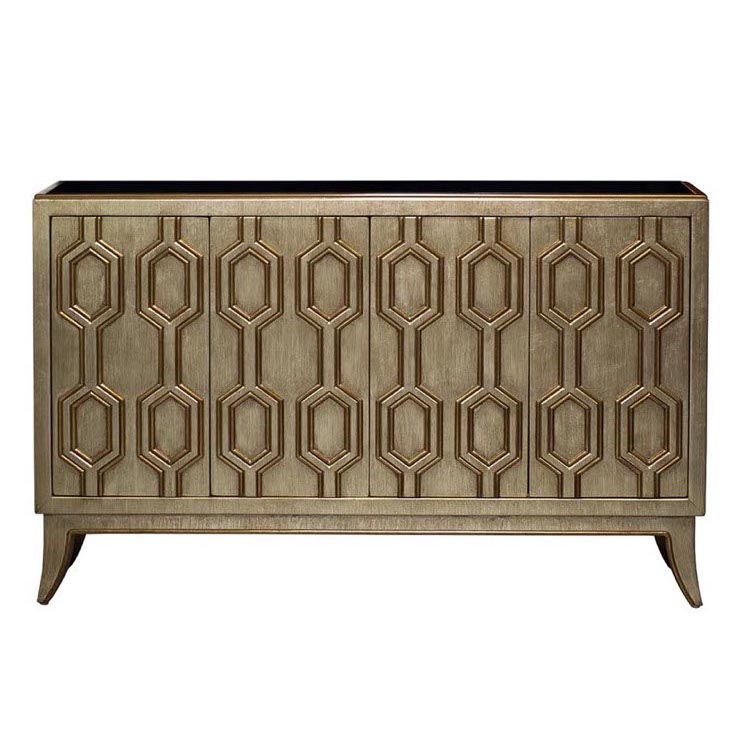 Комод Wedford Pattern Commode Черный Античная Бронза Комод Wedford Pattern Commode Черный Античная Бронза в Волгограде | Loft Concept
