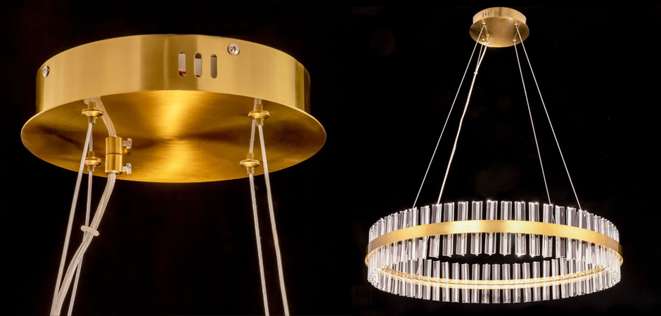 Круглая Люстра Кольцо Хрусталь диаметр 80 см RING Saturno Not Baroncelli Brass Круглая Люстра Кольцо Хрусталь диаметр 80 см RING Saturno Not Baroncelli Brass - Loft-Concept в Волгограде