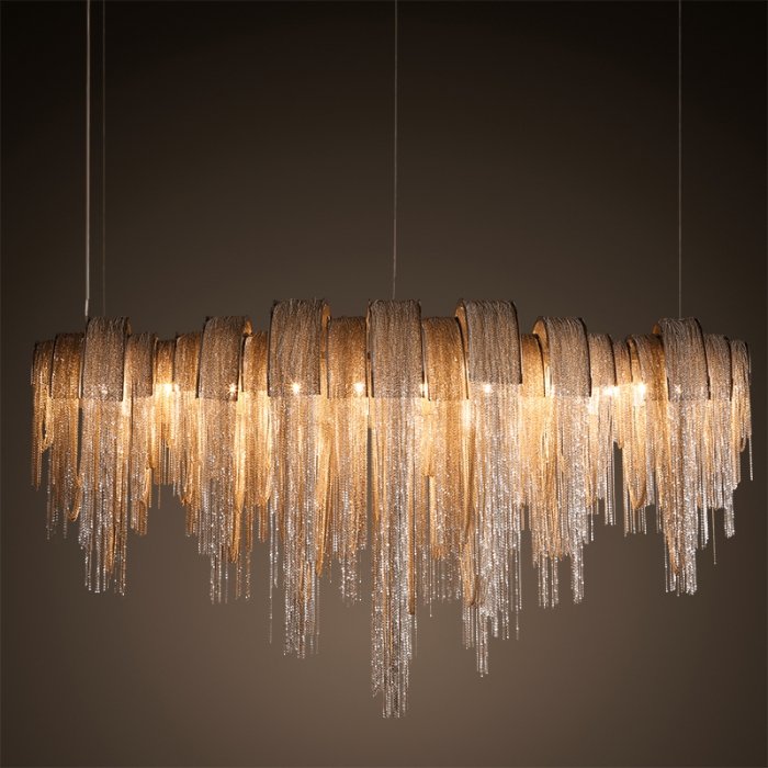 Люстра Volver Golden Chain Chandelier Золотой Люстра Volver Golden Chain Chandelier Золотой в Волгограде | Loft Concept