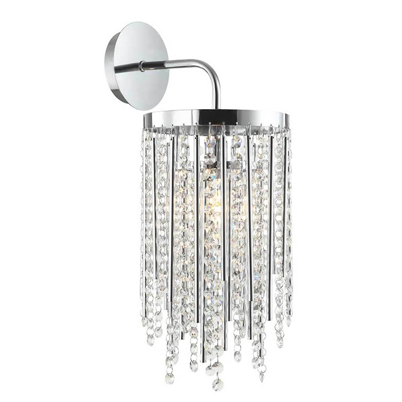 Бра Crystal Wind Chimes Chrome Wall Lamp Хром Прозрачный Бра Crystal Wind Chimes Chrome Wall Lamp Хром Прозрачный в Волгограде | Loft Concept