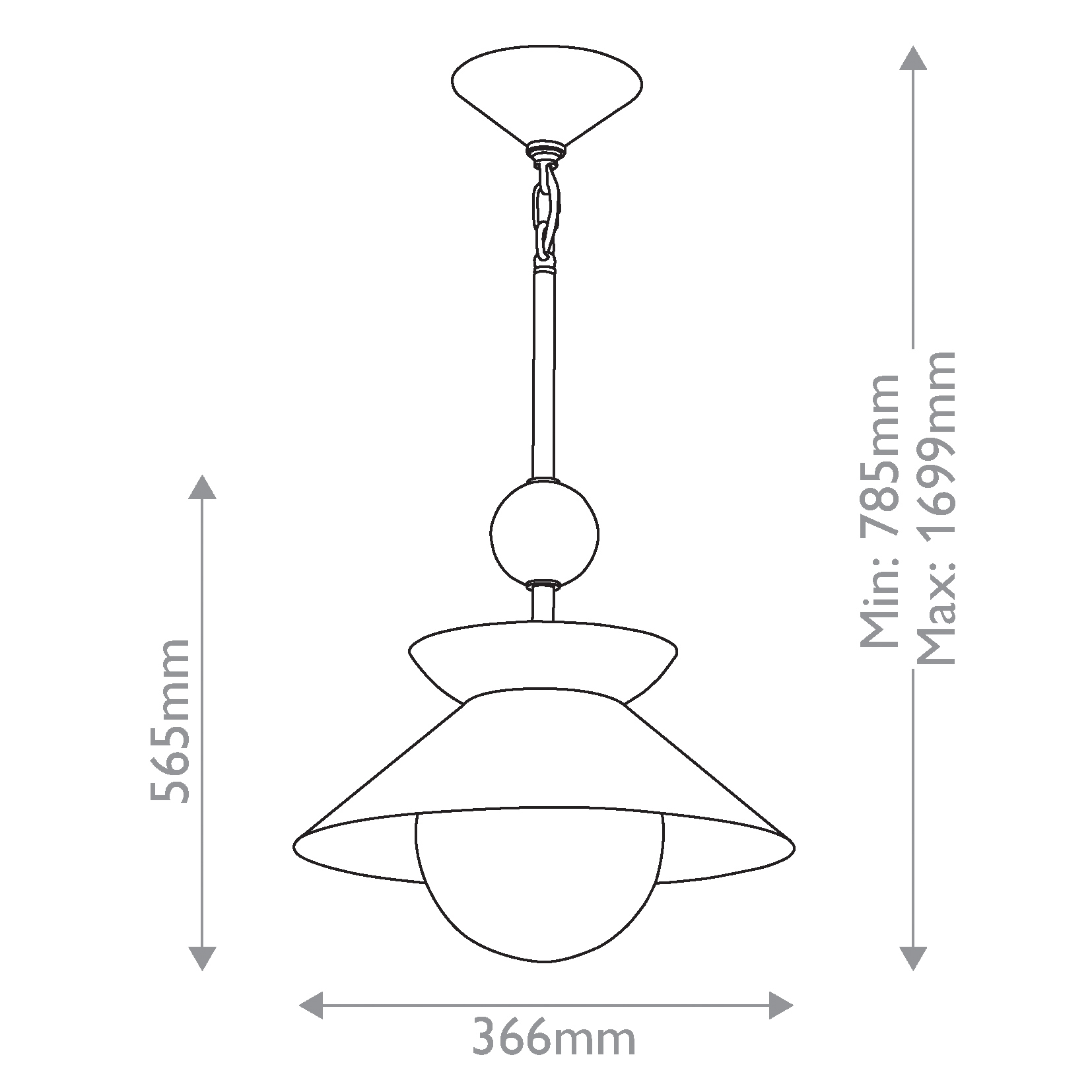 Подвесной светильник латунного цвета с конусовидным белым плафоном Quintiesse в Волгограде