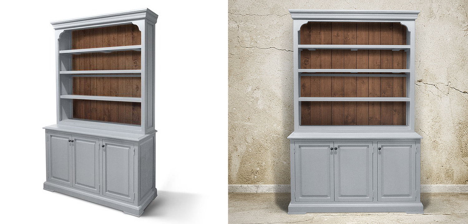 Шкаф-стеллаж Bando Provence HARMONIE Grey - фото