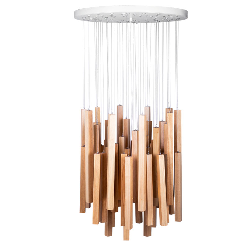 Подвесной светильник Wooden Eco Light Бежевый Подвесной светильник Wooden Eco Light Бежевый в Волгограде | Loft Concept