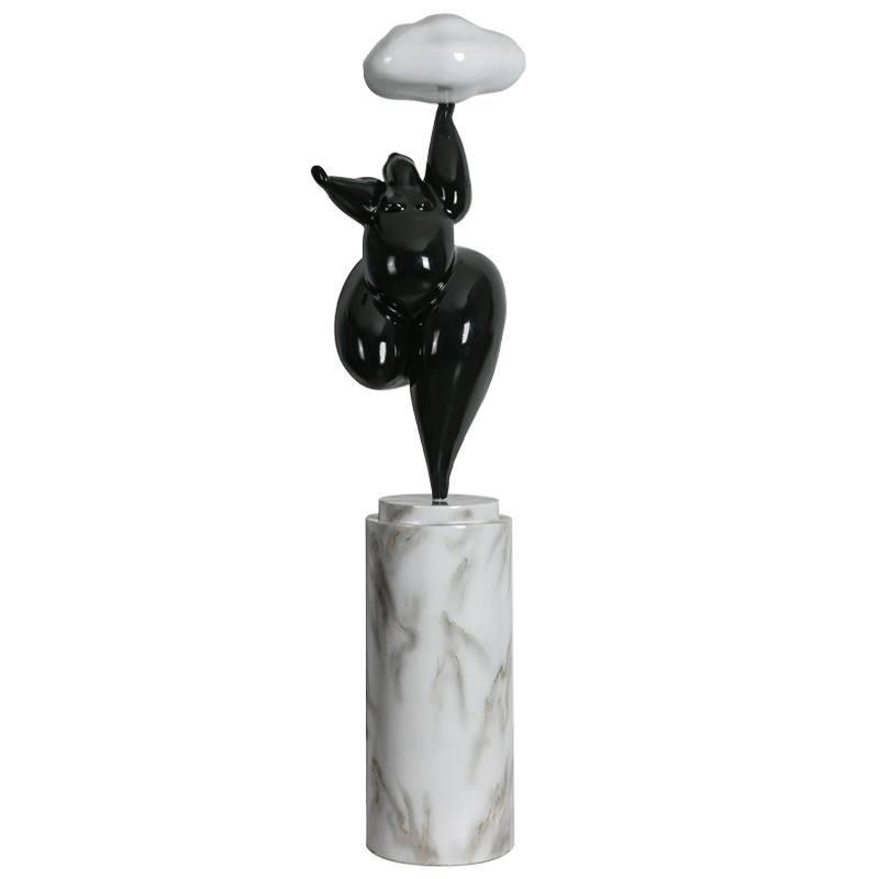 Торшер In The Clouds Black Floor Lamp Черный Белый Белый Мрамор Bianco Торшер In The Clouds Black Floor Lamp Черный Белый Белый Мрамор Bianco в Волгограде | Loft Concept