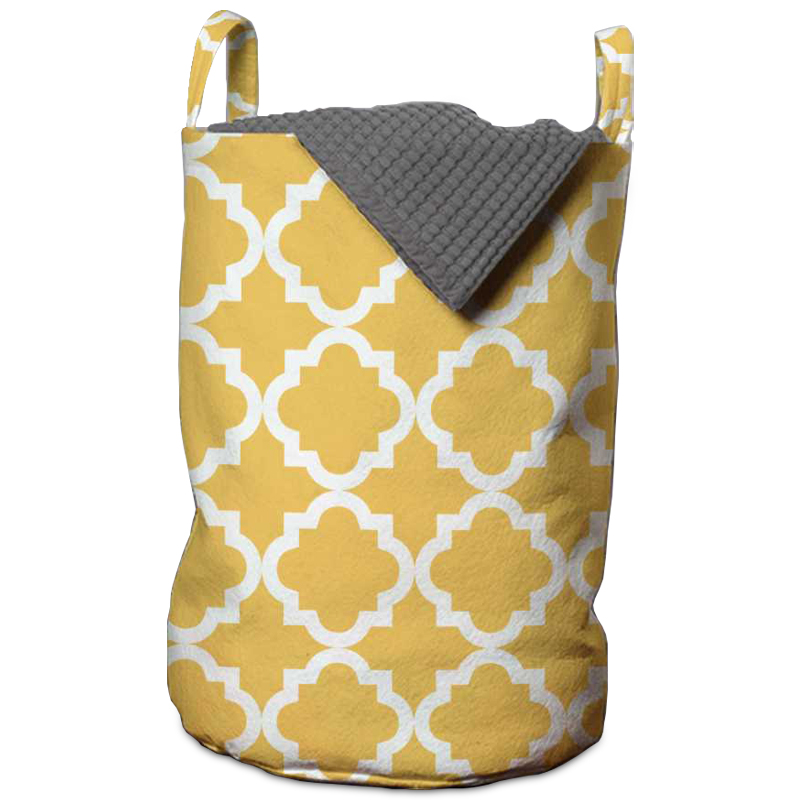 Корзина Yellow Ornament Basket Горчичный Корзина Yellow Ornament Basket Горчичный в Волгограде | Loft Concept