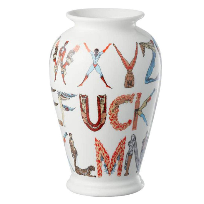 Ваза Supreme Alphabet Vase Белый Мульти Ваза Supreme Alphabet Vase Белый Мульти в Волгограде | Loft Concept