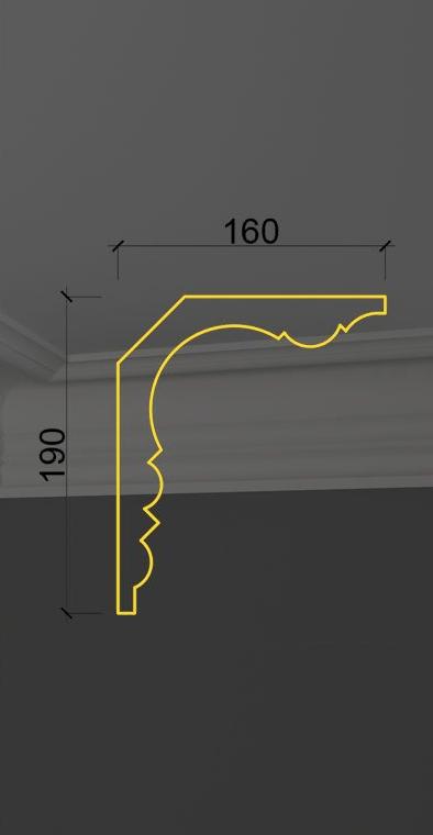 Гладкий карниз KT-30 в Волгограде