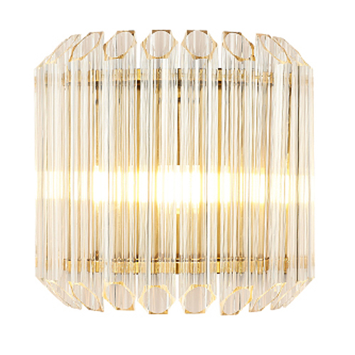 Бра Hexagon Wall Lamp прозрачное стекло Прозрачный Золотой Бра Hexagon Wall Lamp прозрачное стекло Прозрачный Золотой в Волгограде | Loft Concept