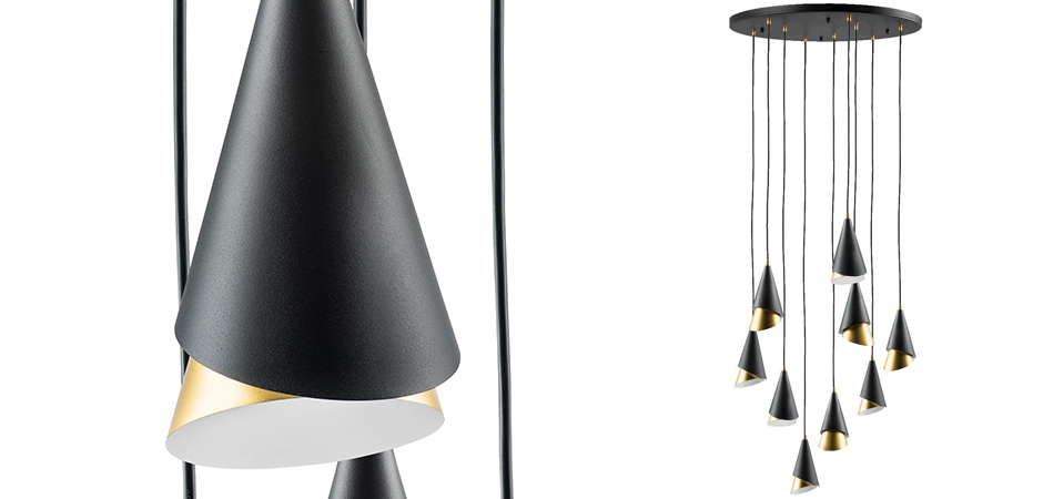 Люстра Lucio Black and Gold 9 Люстра Lucio Black and Gold 9 - Loft-Concept в Волгограде