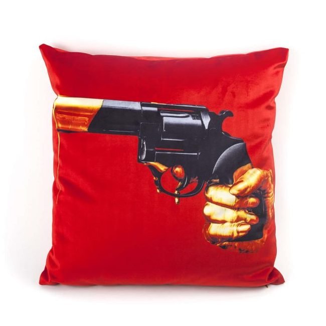 Подушка Seletti Cushion Revolver Toiletpaper Красный Подушка Seletti Cushion Revolver Toiletpaper Красный в Волгограде | Loft Concept