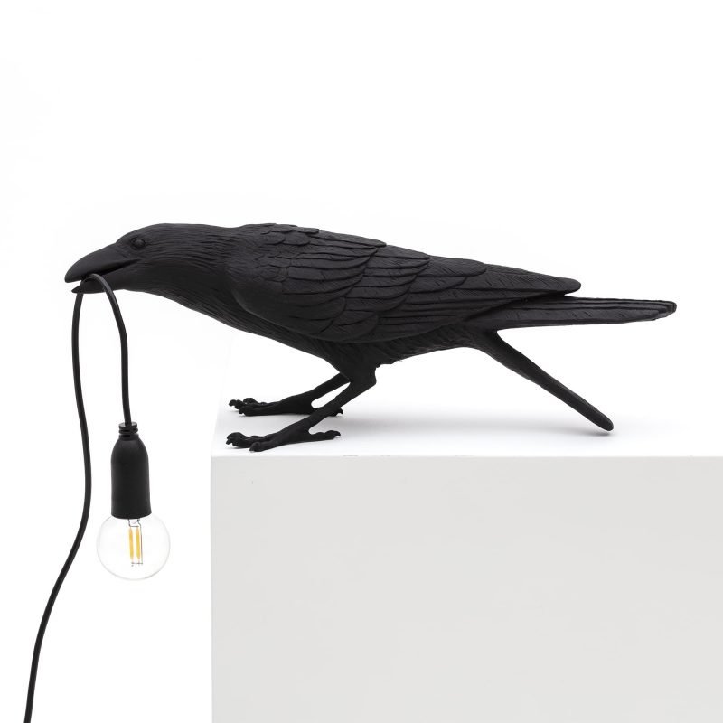 Настольная лампа Seletti Bird Lamp Black Playing Черный Настольная лампа Seletti Bird Lamp Black Playing Черный в Волгограде | Loft Concept