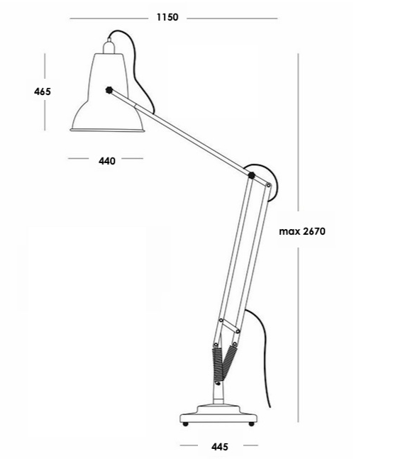 Напольная лампа Anglepoise Giant 1227 Floor Lamp Напольная лампа Anglepoise Giant 1227 Floor Lamp в Волгограде