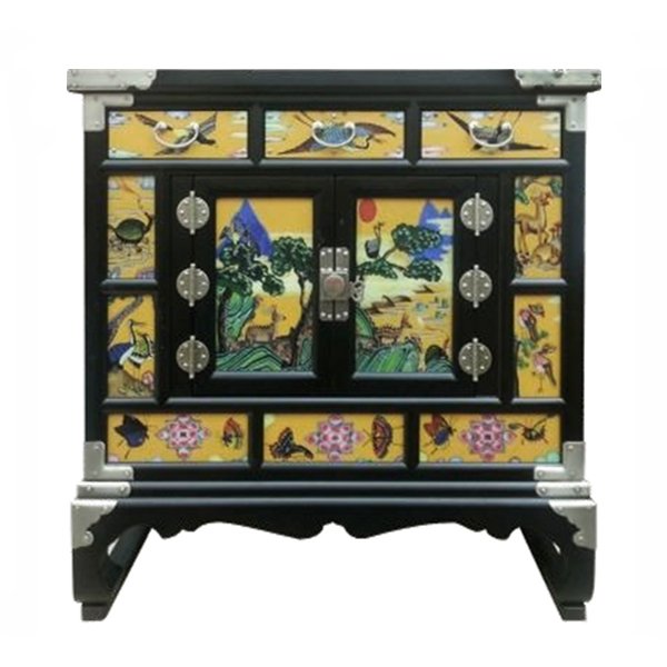 Китайский комод Chinoiserie chest of drawers yellow Желтый Черный Китайский комод Chinoiserie chest of drawers yellow Желтый Черный в Волгограде | Loft Concept