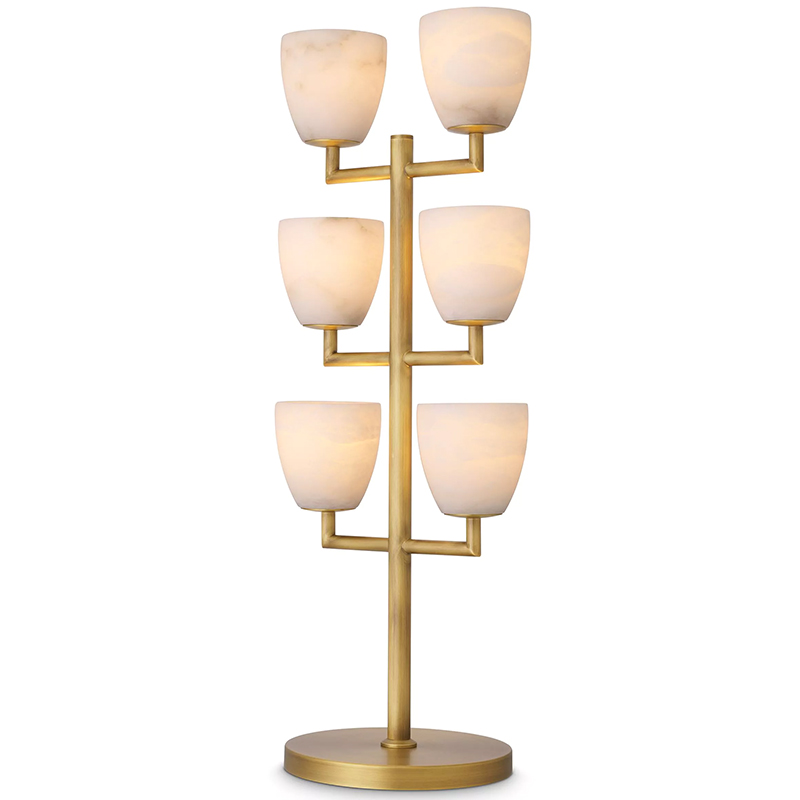 Настольная лампа Eichholtz Table Lamp Valerius Белый Латунь Бежевый Настольная лампа Eichholtz Table Lamp Valerius Белый Латунь Бежевый в Волгограде | Loft Concept