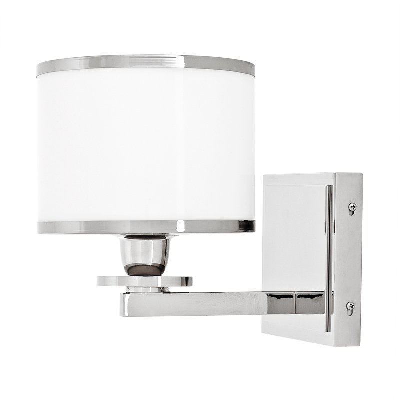 Бра Eichholtz Wall Lamp Van Cleeff Никель Белый Бра Eichholtz Wall Lamp Van Cleeff Никель Белый в Волгограде | Loft Concept