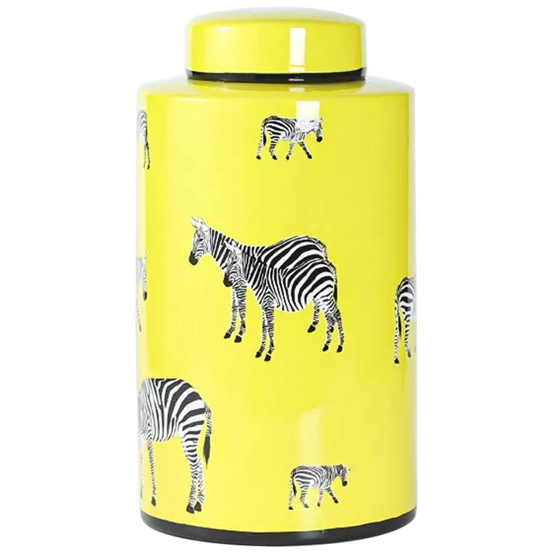 Ваза Yellow Vase Zebra Желтый Белый Черный в Волгограде | Loft Concept 