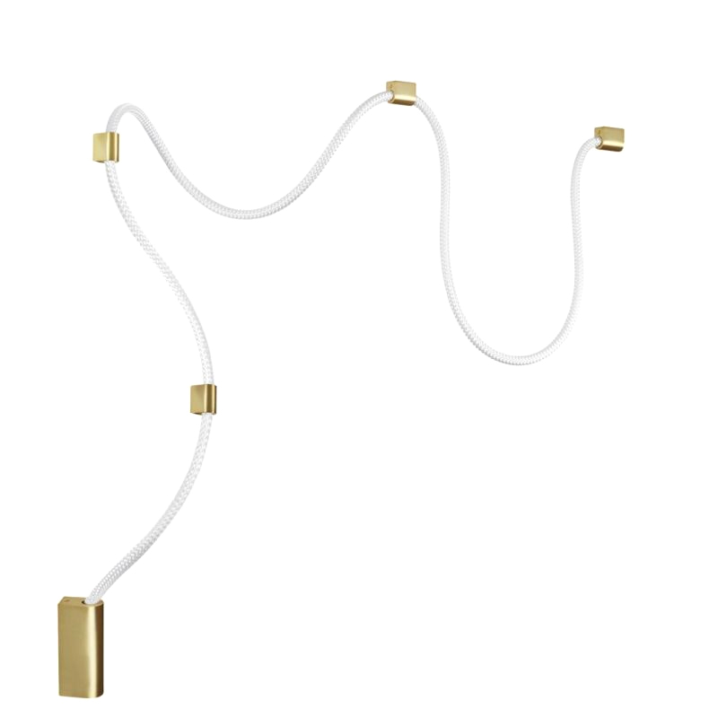 Подвесной светильник LUKE LAMPCO TRACER LAMP Gold Бронза Белый Подвесной светильник LUKE LAMPCO TRACER LAMP Gold Бронза Белый в Волгограде | Loft Concept