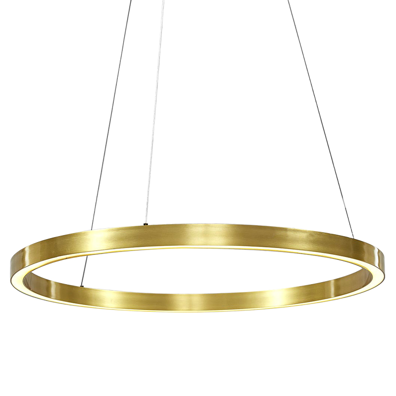 Люстра Ring Gold Horizontal Chandelier Золотой Люстра Ring Gold Horizontal Chandelier Золотой в Волгограде | Loft Concept