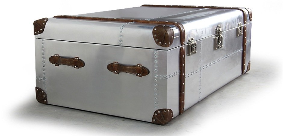 Сундук Trunks in Polished Aluminum Restoration Hardware Сундук Trunks in Polished Aluminum Restoration Hardware - Loft-Concept в Волгограде